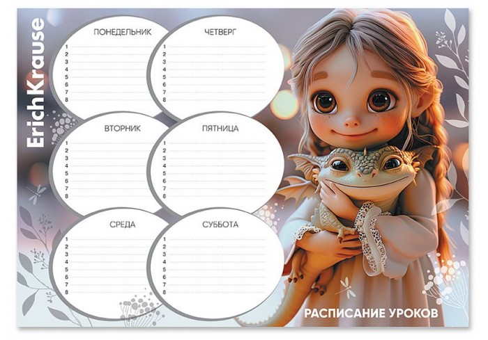 Расписание уроков ErichKrause Magic Pet, А4