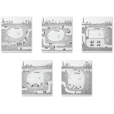 Тетрадь А5 24л, ErichKrause Муравьишки, клетка, обложка-картон