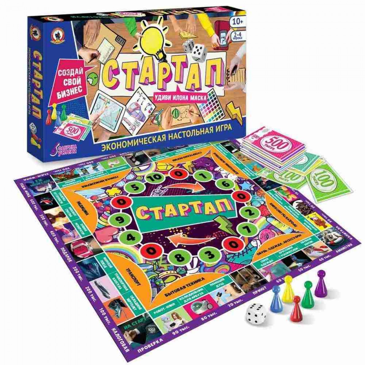Игра настольная ЭКОНОМИЧЕСКАЯ, СТАРТАП, 10+, 50600
