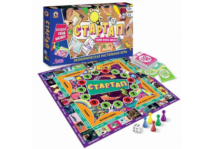 Игра настольная ЭКОНОМИЧЕСКАЯ, СТАРТАП, 10+, 50600