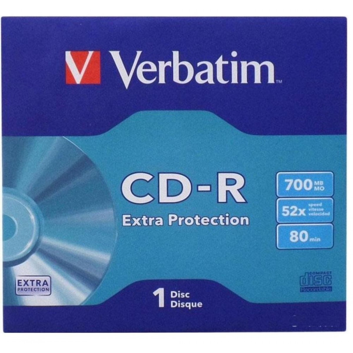 Диск CD-R 700Mb Verbatim Extra Protection