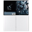 Тетрадь А5, 48л, ErichKrause Glass Butterflies, клетка, матовая ламинация+выборочный УФ-лак, ассорти