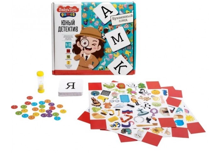 Настольная игра Юный детектив. Буквенный след -  (добавить 05243)