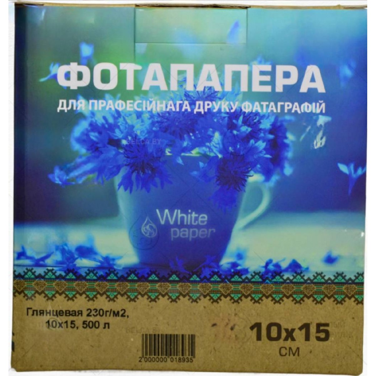 фотобумага глянцевая, 230 г/м2, 10х15, 500 л., White Paper YESION