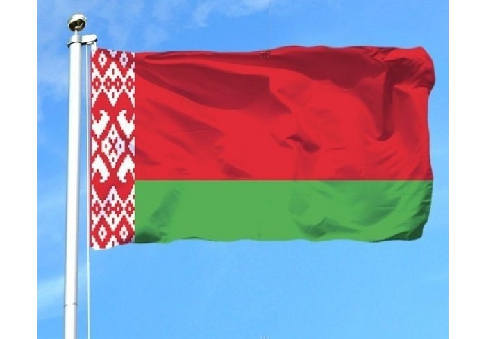 Флаг РБ. 100х200см. Шелковый сшивной для помещения и улицы (Беларусь)