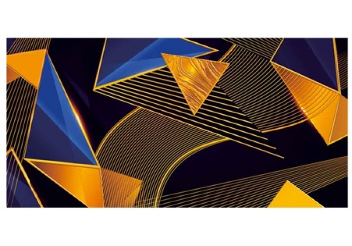 Конверт для денег Горчаков ГК БЕЗ НАДПИСИ (АБСТРАКЦИЯ, синий с золотом), 84*168мм,