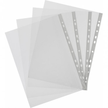 Папка-вкладыш (файлы)  А4 45мкм перфорированная 100шт., гладкая Элементари