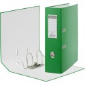 Папка-регистратор с арочн.механизмом, 90мм, зеленая, на корешке есть карман с этикеткой