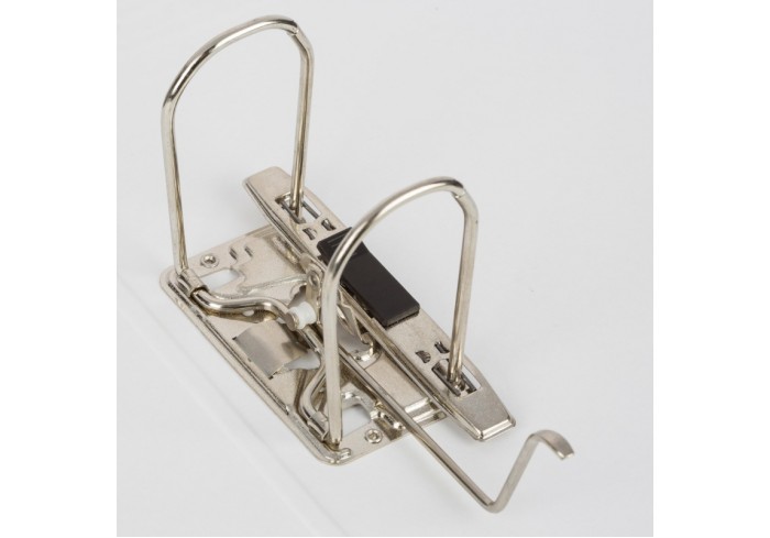 Папка-регистратор с арочн.механизмом, 90мм, зеленая, на корешке есть карман с этикеткой