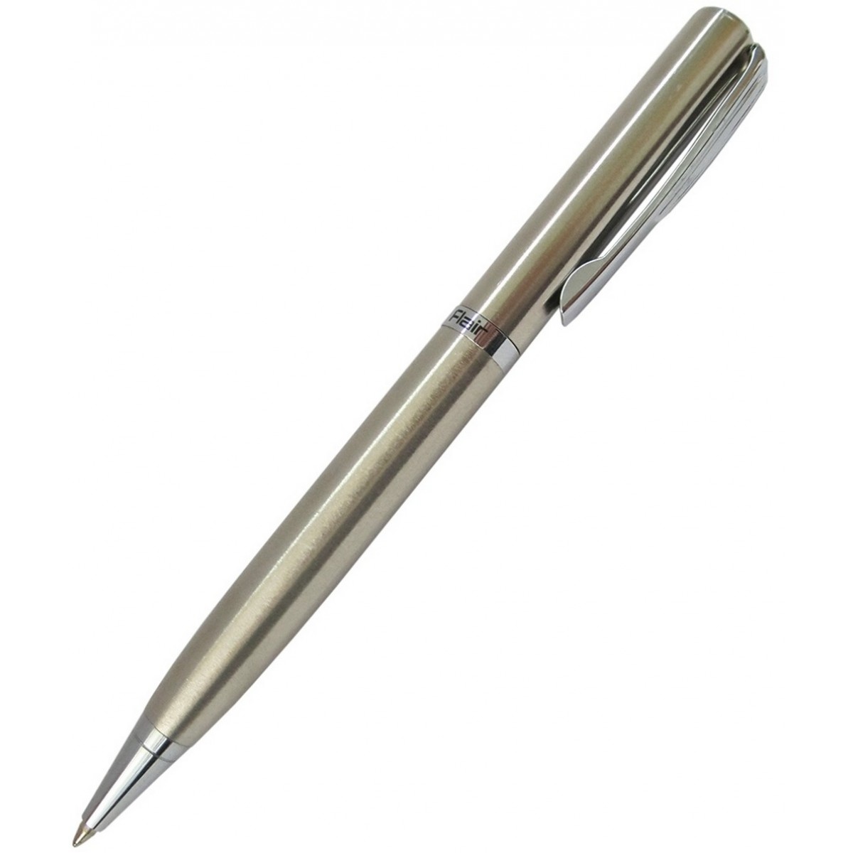 Ручка шариковая автоматическая, метал.корпус, синий стержень, GOLDEN EYE, Flair