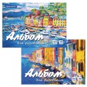Альбом для рисования А4 40 л., склейка, обложка картон, подложка, BRAUBERG, 205х290 мм 