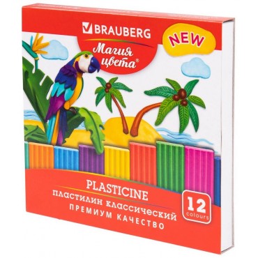 Пластилин классический BRAUBERG 