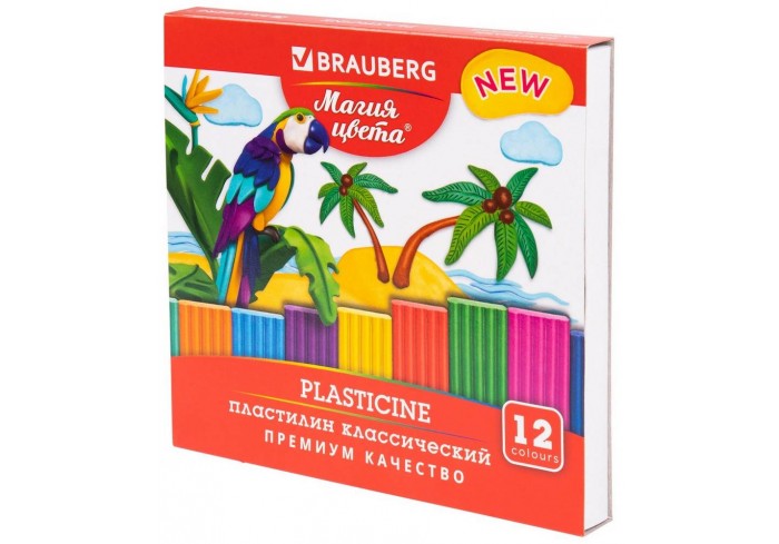 Пластилин классический BRAUBERG 