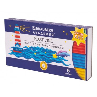 Пластилин классический BRAUBERG 