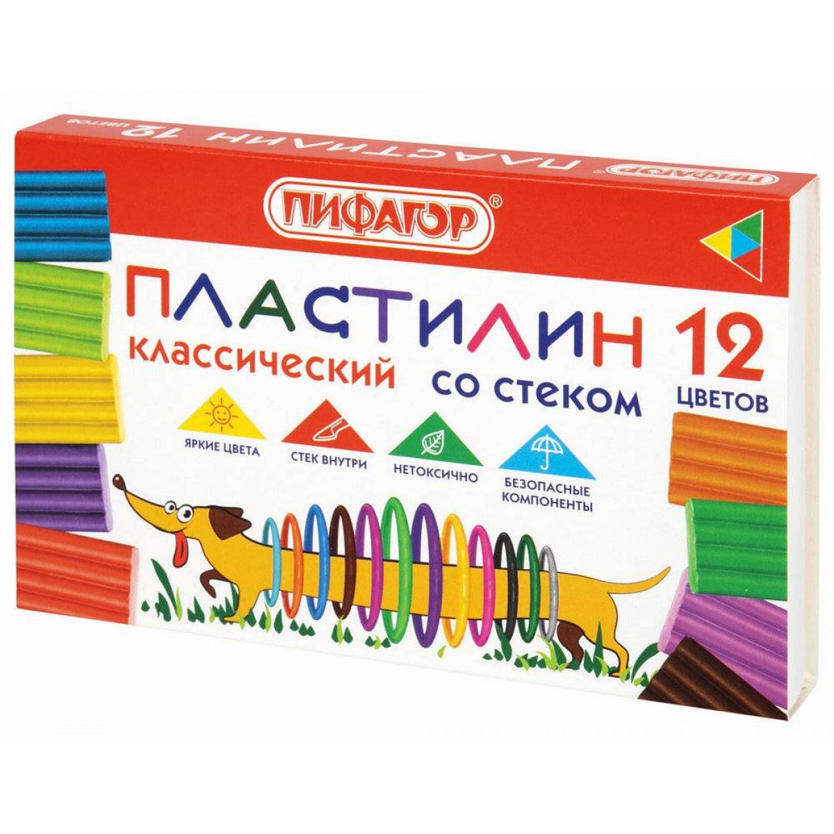 Пластилин классический ПИФАГОР 