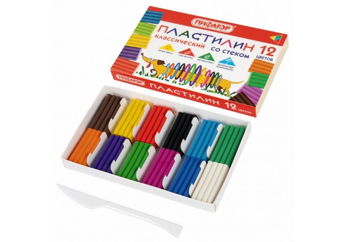 Пластилин классический ПИФАГОР 