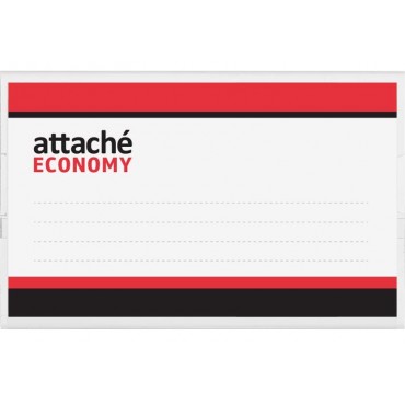 Бейдж 90х55мм Attache металл зажим/булавка, 30 мкм, плотный