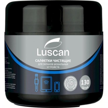 Салфетки для экранов мобильных устройств, 130шт.в тубе, повышенной плотности 40г/м2, размер 55х105