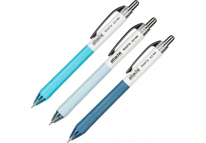 Ручка шариковая автомат. Attache Selection Regatta,син,масл,манж,асс
