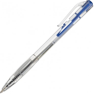 Ручка шариковая автомат. Attache Economy прозр.корпус,0,7мм синий