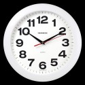 Часы настенные, диаметр 290 мм, стекло минеральное, пластиковый обод, цвет-белый
