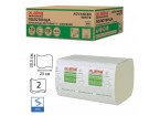 Полотенца бумажные 200 шт., LAIMA (H3) ADVANCED WHITE, 2-слойные, белые, 23х20,5, V-сложение,
