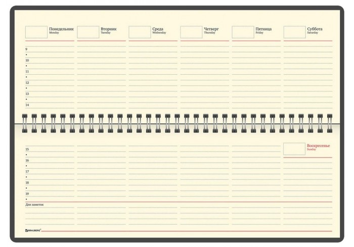 Планинг настольный недатированный (305x140 мм) BRAUBERG 