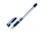 Ручка шариковая XTRA-MILE с синими чернилами на масляной основе, в прозр.корпусе с прорезинен, 0,7мм