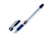 Ручка шариковая XTRA-MILE с синими чернилами на масляной основе, в прозр.корпусе с прорезинен, 0,7мм