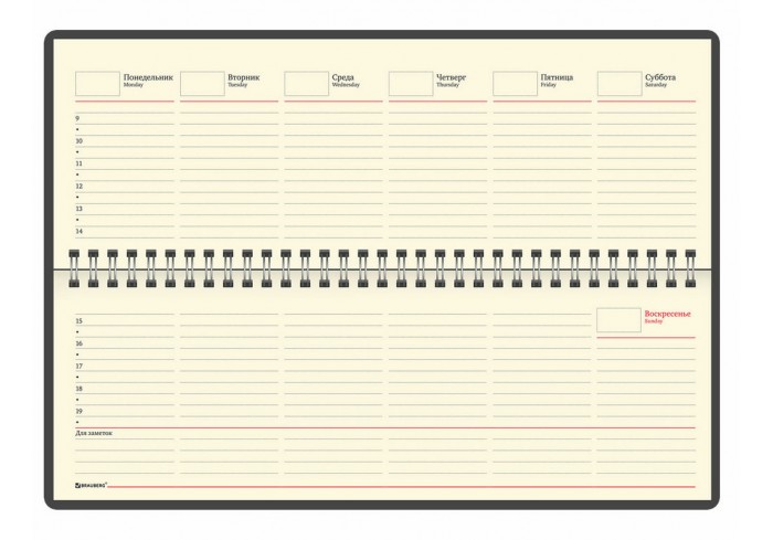 Планинг настольный недатированный (305x140 мм) BRAUBERG 