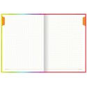 Блокнот (книга учета) (206х291 мм) А4, 160 л., твёрдый, блок 5 цветов, клетка, BRAUBERG, 