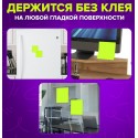 Блок самоклеящийся (стикеры) бесклеевые электростатические BRAUBERG 76х76 мм, 100 листов, желтые,