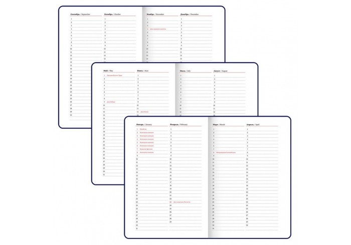 Ежедневник недатированный А5 138х213 мм BRAUBERG 
