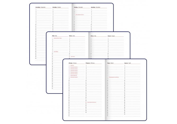 Ежедневник недатированный А5 138х213 мм BRAUBERG 