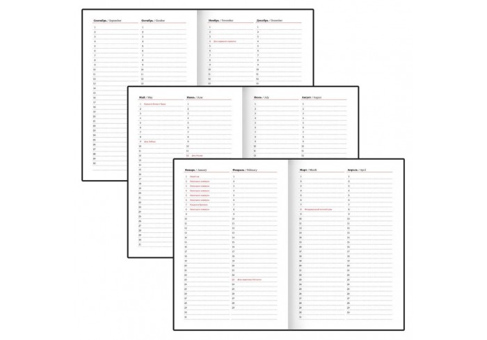 Ежедневник недатированный А5 145х213 мм BRAUBERG 