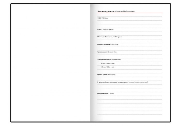Ежедневник недатированный с резинкой А5 145х203 мм, BRAUBERG, твердый, 160 л., 