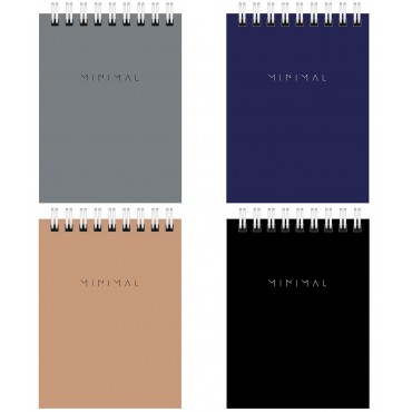 Блокнот МАЛЫЙ ФОРМАТ А7 75х105 мм, 40 л., гребень, картон, клетка, BRAUBERG 