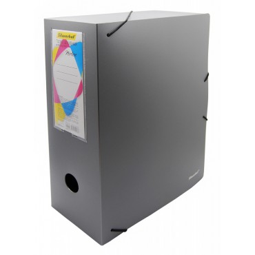 Папка архивная на резинке полипропилен 1000мкр, корешок 120мм A4 серебристый м Silwerhof Perlen 3119