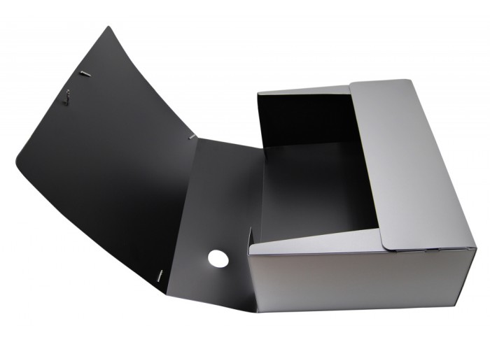 Папка архивная на резинке полипропилен 1000мкр, корешок 120мм A4 серебристый м Silwerhof Perlen 3119