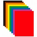 Цветная бумага А4 2-сторонняя газетная, 8 листов, 8 цветов, на скобе, ПИФАГОР, 200х283 мм, 