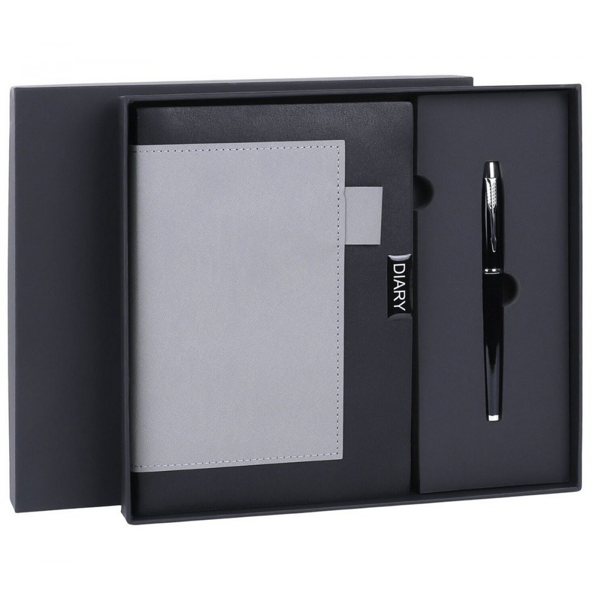 Ежедневник в наборе с ручкой А5 144x210мм BRAUBERG 