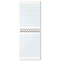 Блокнот МАЛЫЙ ФОРМАТ А7, 75х105 мм, 40 л., гребень, клетка, кросс-серия 