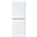 Блокнот МАЛЫЙ ФОРМАТ А7, 75х105 мм, 40 л., гребень, клетка, кросс-серия 