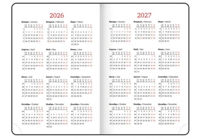 Ежедневник датированный 2026, А5, 138x213 мм, BRAUBERG 