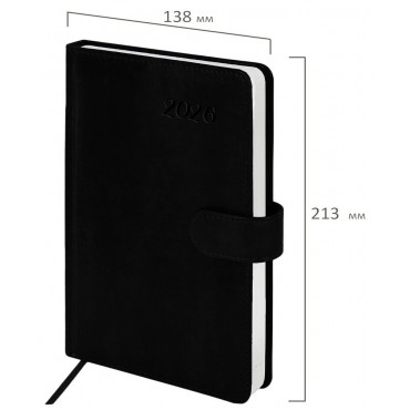Ежедневник датированный 2026 А5 138x213 мм, BRAUBERG 