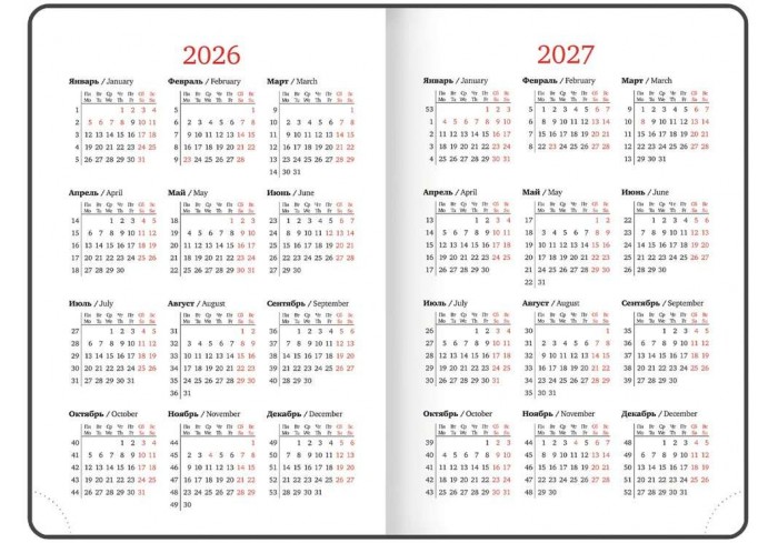 Ежедневник датированный 2026, А5, 138x213 мм, BRAUBERG 