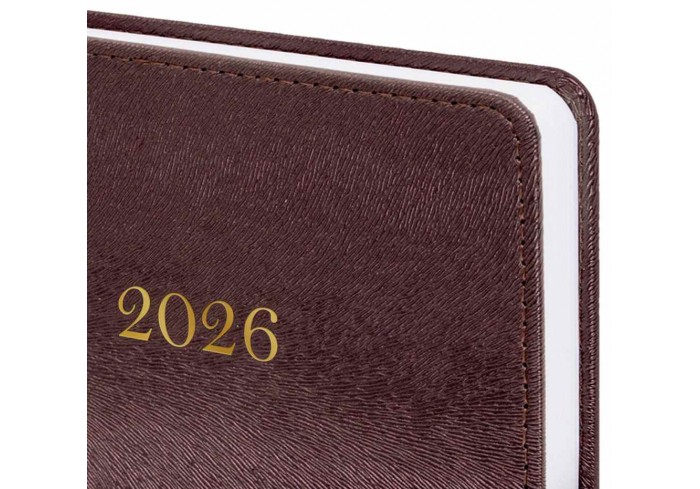 Ежедневник датированный 2026 А5 138х213 мм, BRAUBERG 