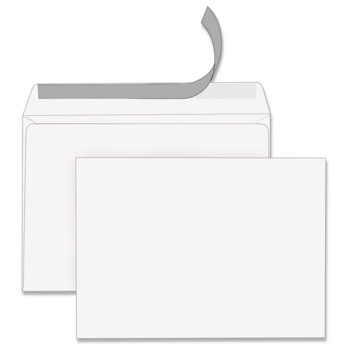 Конверты С4 (229х324 мм), отрывная лента, 100 г/м2,  STAFF