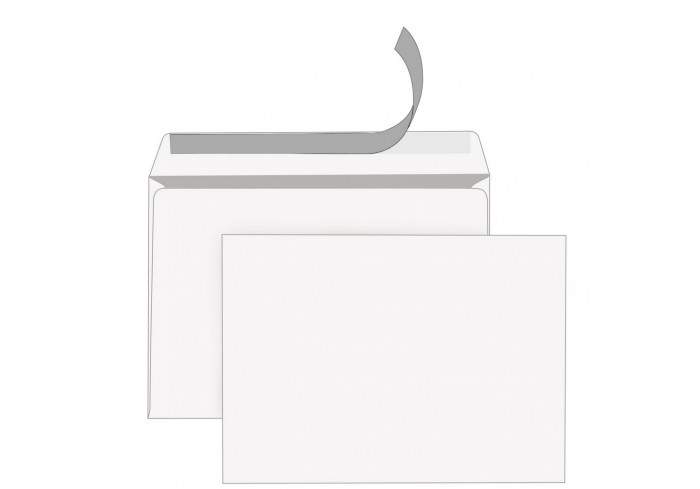 Конверт С4 (229х324 мм), отрывная лента, 80 г/м2, внутренняя запечатка, STAFF,