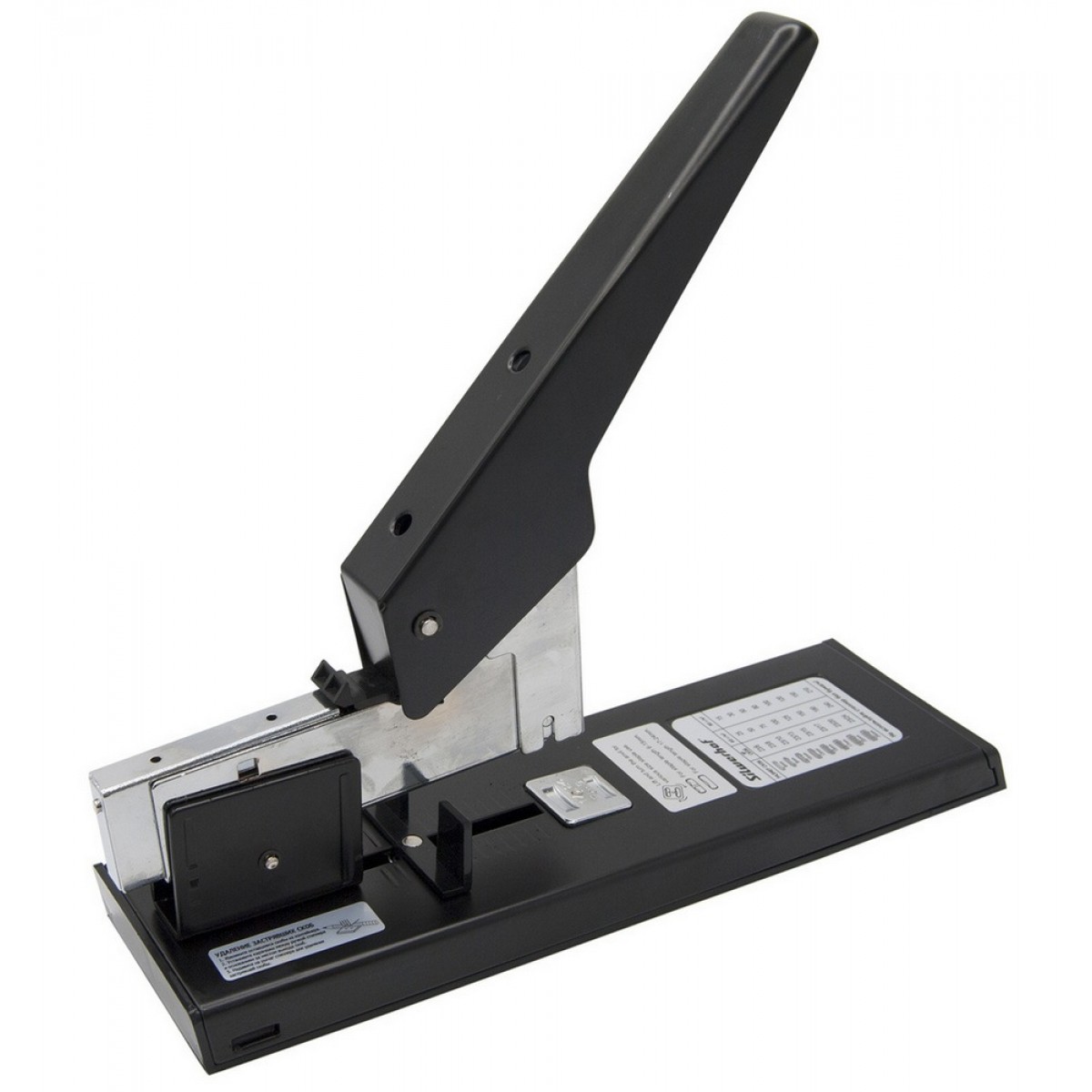 Степлер мощный 23/6 23/8 23/10 23/13 23/15 23/17 23/20 23/23 (210листов) черный, Silwerhof